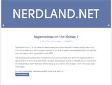 Tablet Screenshot of nerdland.net